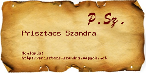 Prisztacs Szandra névjegykártya